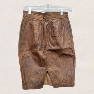 VINTAGE LEATHER SKIRT